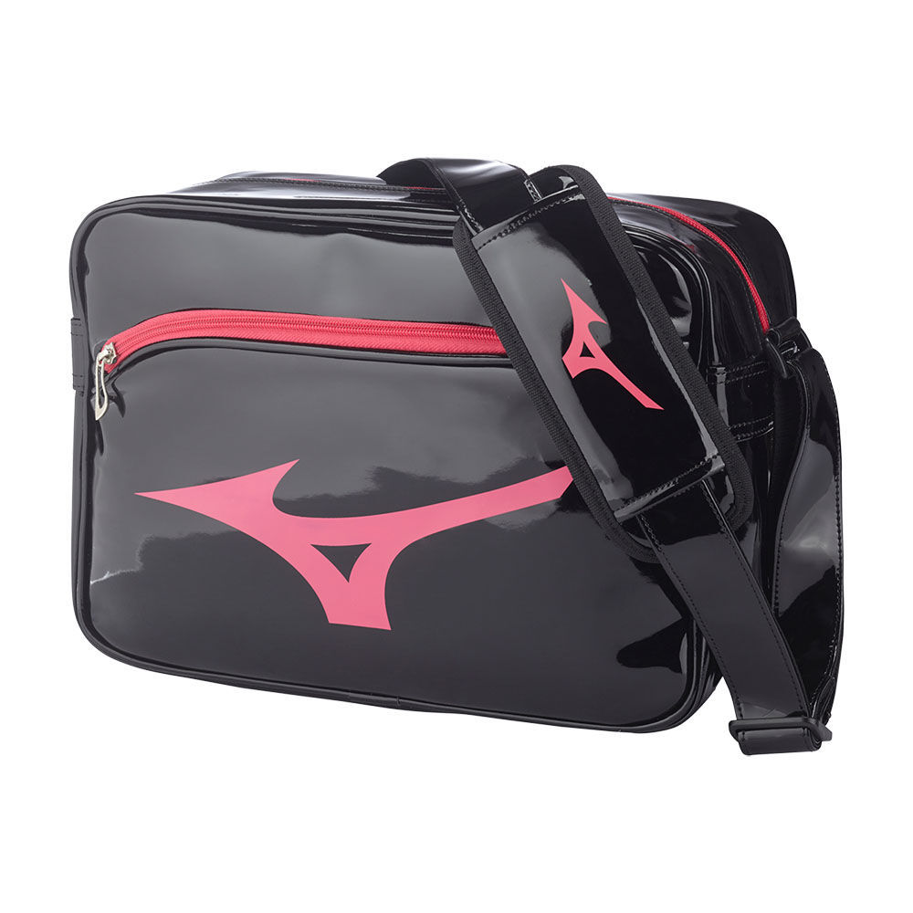 Mens Mizuno RB Enamel M Bag Black Philippines (HJXNKR075)